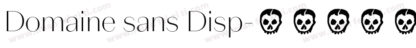 Domaine sans Disp字体转换